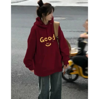 Áo hoodie nữ nam áo khoác nỉ tay bồng unisex form to rộng KONOVA  chất liệu dày dặn