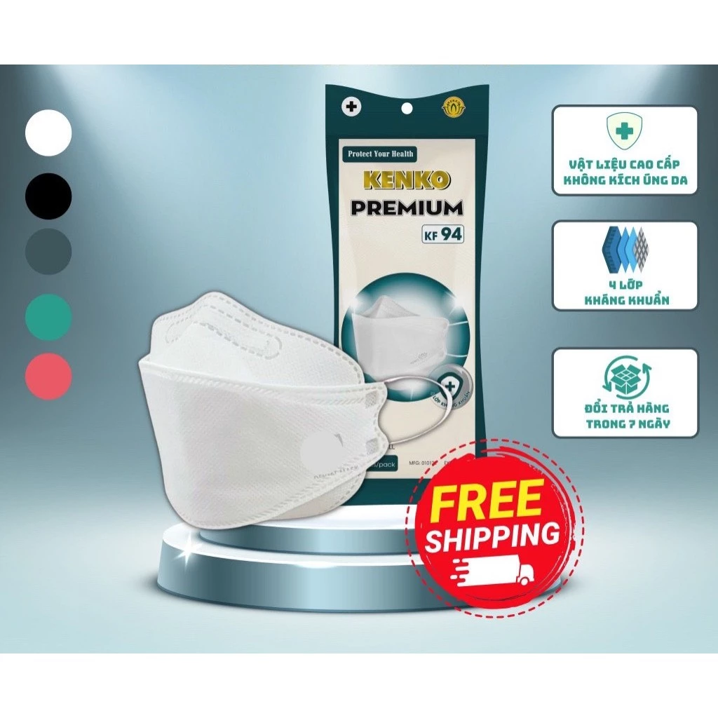 Khẩu Trang KENKO  Tiêu Chuẩn Hàn quốc KF94 4 lớp đảm bảo chất lượng