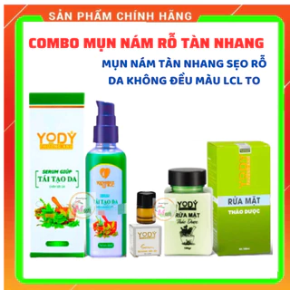 Combo Chấm Tàn Nhang Nám Rỗ Tái Tạo da Phương Anh Yody White