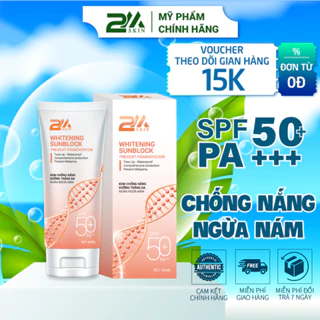 Kem chống nắng ngừa nám tàn nhang dưỡng trắng da mờ thâm sạm SPF 50+ PA+++ 2M SKIN 60ml - Mỹ phẩm 2M SKIN