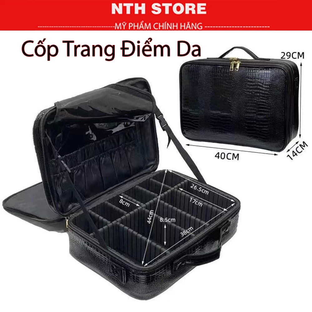 Cốp da đựng đồ trang điểm siêu tiện lợi