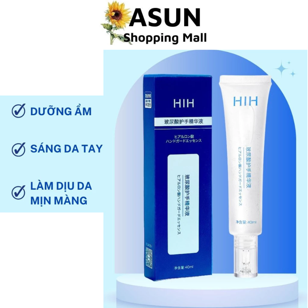 Kem Dưỡng Da Tay HIH Chiết Xuất Hyaluronic Acid Cấp Ẩm Dưỡng Da Mềm Mịn 40ml