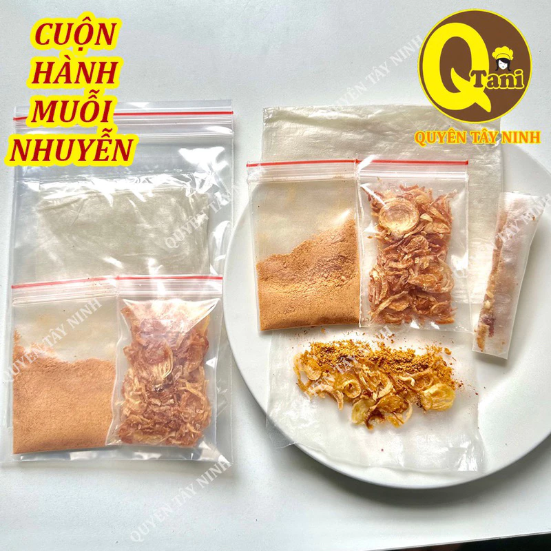 2 Bịch Bánh Tráng Phơi Sương Dẻo Hành Phi-Muối Nhuyễn Cuộn Chấm| Quyên Tây Ninh