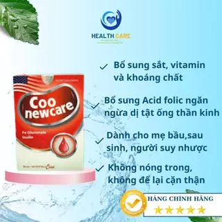 Sắt cho bà bầu-Coo Newcare - Bổ sung SẮT + Acid Folic + Vitamin cải thiện Thiếu máu cho Mẹ bầu & người suy nhược cơ thể