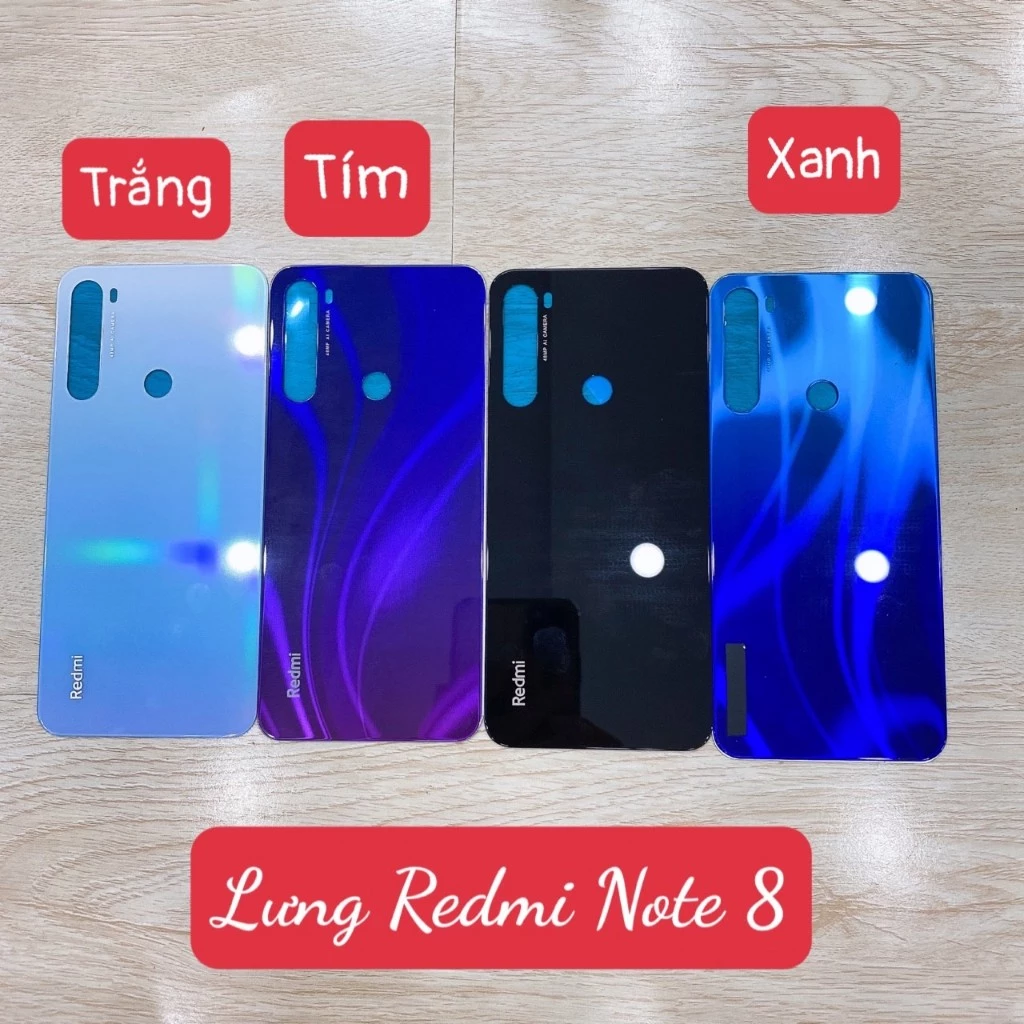 RM NOTE 8 - LƯNG VỎ XIAOMI REDMI NOTE 8 - NẮP PIN - NẤP LƯNG - VỎ LƯNG - LƯNG KÍNH XIAOMI REDMI GIÁ SỈ