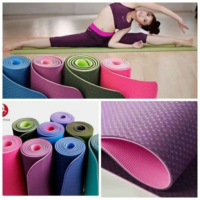 [FREESHIP❤️] THẢM TẬP YOGA , THẢM TẬP GYM TPE ĐỊNH TUYẾN CAO CẤP 2 LỚP 6MM VÀ 8MM