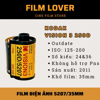 Film điện ảnh Kodak Vision 3 250D 5207 (Outdate)_mã 201