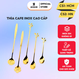 Muỗng thìa cà phê Jiashi Inox 304 nhiều màu pha trà, ăn bánh kem, tráng miệng phủ bóng sang trọng MTC02