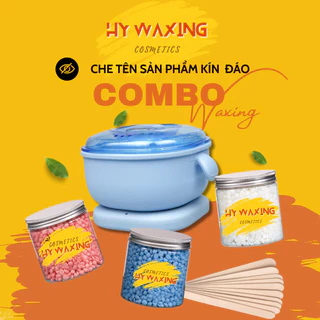 Combo Nồi Nấu Sáp Wax Lông Silicone Chống Dính + 100gr Sáp Premium Siêu Bám Lông HYWAXING