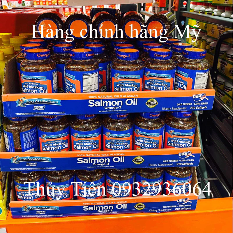 Dầu Cá Hồi Wild Alaskan Salmon Oil Omega 3 210 viên