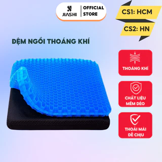 Đệm ngồi 2 lớp thoáng khí JIASHI, nệm ngồi 2 lớp tổ ong thoát khí chống đau mỏi lưng ngồi ghế văn phòng, ô tô DNT01