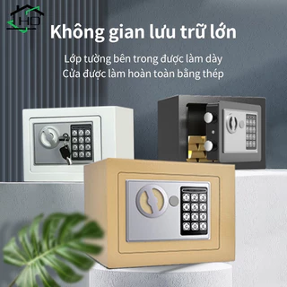 Két sắt an toàn cỡ nhỏ cho mọi gia đình - Két sắt mini khoá - HM66G