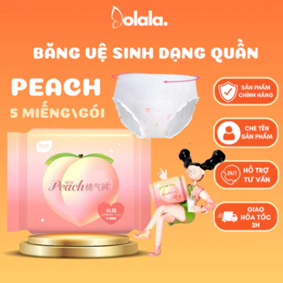 Băng vệ sinh dạng quần PEACH gói 5 quần,siêu mỏng,siêu thấm sản phẩm chất lượng