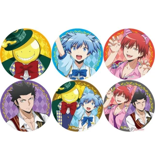 Huy hiệu IN HÌNH Assassination Classroom ver HOÁ TRANG Lớp Học Ám Sát anime chibi dễ thương