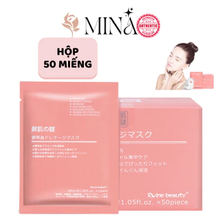 Hộp 50 miếng mặt nạ dưỡng da Rwine beauty placenta mask