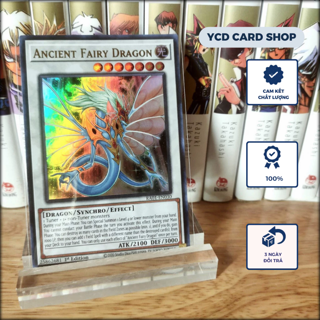 [YCDcardgame] Thẻ bài Yugioh Chính Hãng Ancient Fairy Dragon