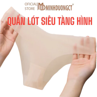 Quần lót siêu mỏng lụa băng Pastel Quần Lót Tơ Thạch Chữ V tàng hình [Minduongct]