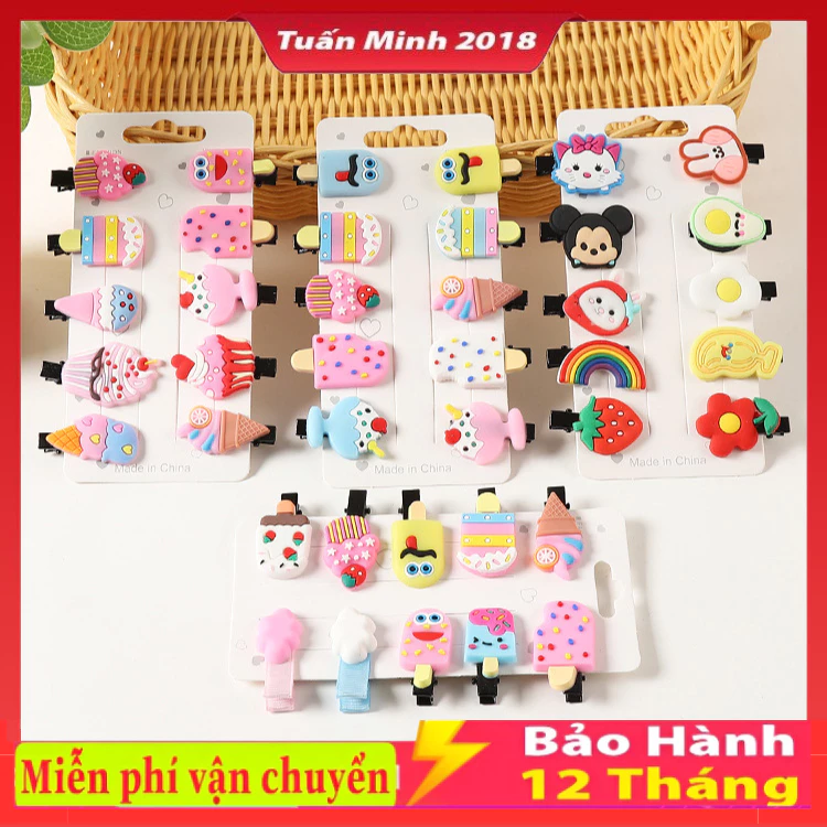 【Mới】Kẹp Tóc Hình Trái Cây Dễ Thương Thời Trang Cho Bé Gái