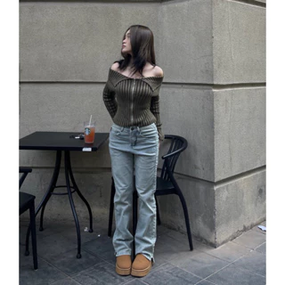 Quần jeans ống loe xẻ FLARED JEANS