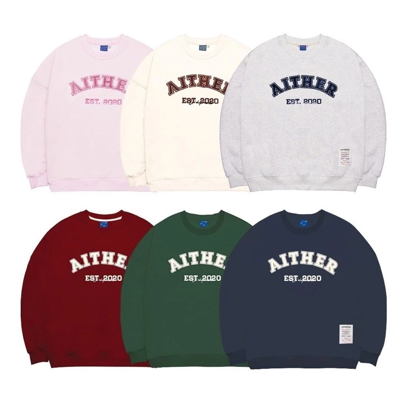 Áo Sweater ATTHER Form Rộng Nam Nữ Unisex , Áo Hoodie Local Brand Dáng Oversize Vải Nỉ Trần Bông Dày Dặn