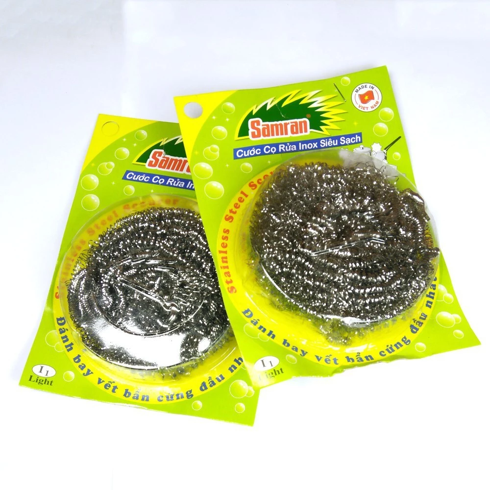 [ HÀNG CHÍNH HÃNG ] Combo 2 miếng cước cọ xoong nồi inox siêu sạch hình tròn