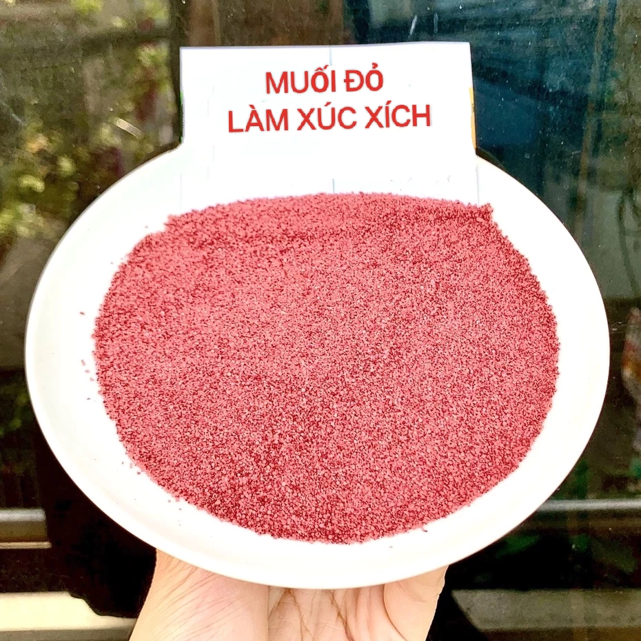 Muối đỏ NEO Cure gói 50g - Tạo màu đỏ hồng cho thịt, xúc xích, jambon, nem chua, lạp xưởng