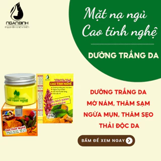 Cao Tinh Nghệ NGÂN BÌNH - Mặt nạ ngủ Cao Tinh Nghệ, Trắng hồng da, mờ thâm, nám, tàn nhang, se lỗ chân lông, giảm mụn