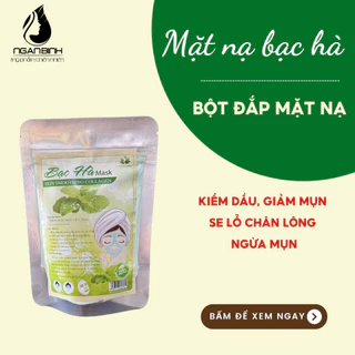 Mặt nạ mask bạc hà giúp trắng da, loại bỏ sắc tố, chống lão hóa, loại bỏ nếp nhăn 100gr