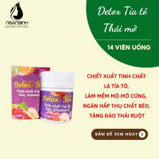 Detox tía tô giảm cân, thải mỡ, nhuận tràng. Viên uống xổ mỡ