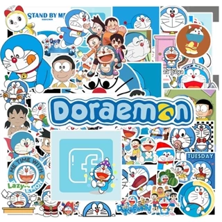 Bộ 50 Miếng Dán Chống Thấm Nước Hình Doraemon Xinh Xắn