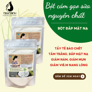 Bột Cám Gạo Sữa Nguyên Chất 100% CoCo Dưỡng Trắng Giảm Mụn Mềm Mịn Da Gói 100gr