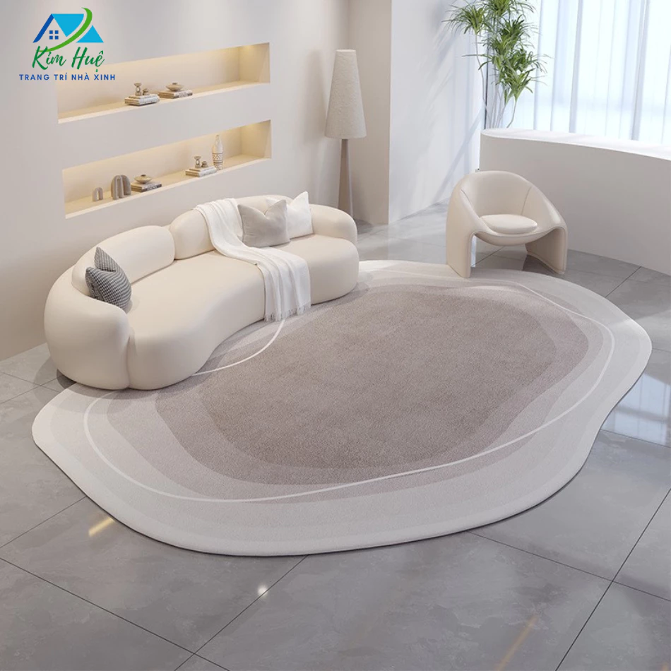 Thảm trải sàn phòng khách phòng ngủ nỉ lì bali mịn không xù lông - Kim Huệ X16
