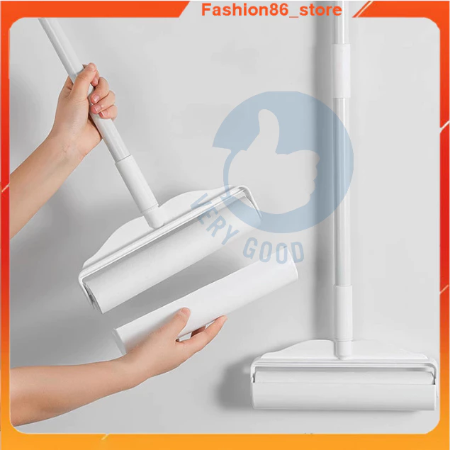 Cây lăn bụi quần áo cán dài tháo lắp đa năng cây lăn bụi giường lăn tóc rụng lông thú tiện lợi có thể thay lõi tiện lợi