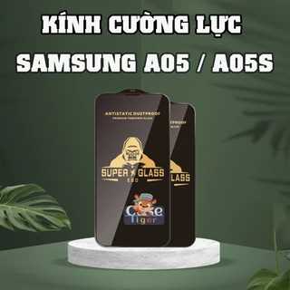 Cường lực KingKong Đen Samsung A05 / A05s full màn, Chống bám vân tay