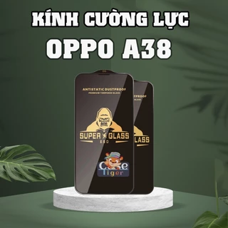 Cường lực KingKong Đen OPPO A38 full màn, Chống bám vân tay