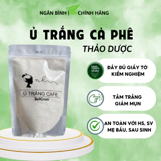 [ Ủ NH ]Bột tắm trắng cafe thảo dược gói 300g, ủ trắng cafe dùng cho face và body giúp sạch da chết hàng chính hãng