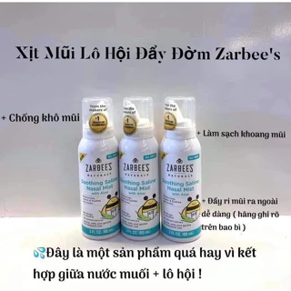 💓XỊT MŨI LÔ HỘI ĐẨY ĐỜM ZARBEE'S 88ML CHO BÉ