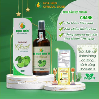 Tinh dầu chanh xịt phòng Hoa Nén100ml _Tinh dầu thiên nhiên giúp khử mùi, diệt khuẩn hiệu quả, an toàn