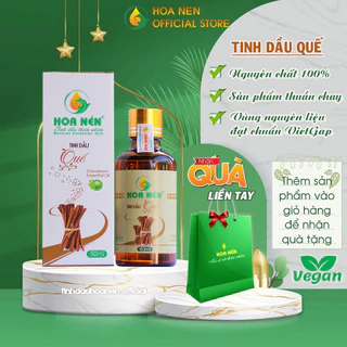 Tinh dầu Quế Nguyên Chất Hoa Nén - Tinh dầu thiên nhiên xông phòng khử mùi, đuổi muỗi hiệu quả