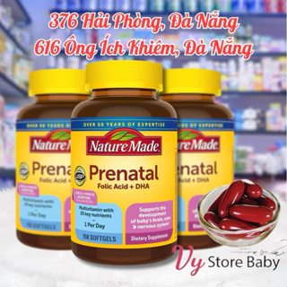 Viên Uống BÀ BẦU Nature Made – Prenatal Multi +DHA 150 Viên [Date Mới]