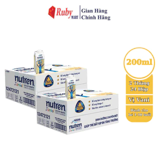 [Date T12/24] Combo 2 Thùng 24 hộp Sữa Nutren Junior pha sẵn hộp 200ml