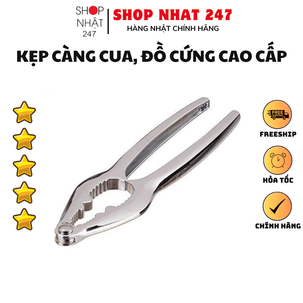 [Hỏa Tốc HN] Kìm kẹp càng cua, kẹp đồ ăn cứng PEARL METAL Nội địa Nhật Bản