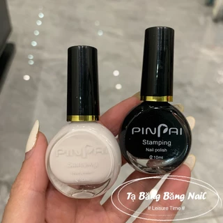 Sơn in móng tay Pinpai 10ml mực in sắc nét không nhoèn