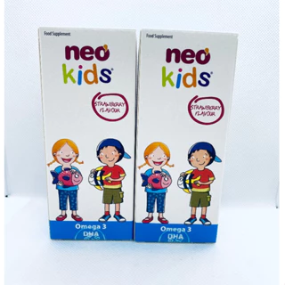 Neo Kids Omega 3 DHA - Giúp hỗ trợ phát triển trí não ,Tăng cường thị lực ,Thông minh mắt sáng cho bé - Chai 150ml + ( T