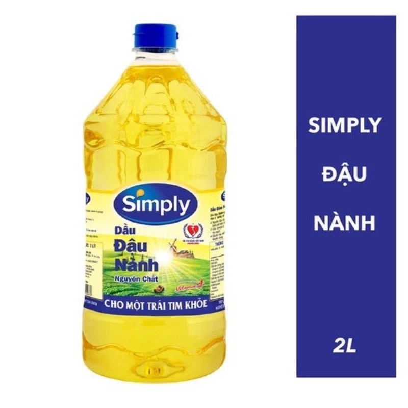 Dầu ăn Simply đậu nành 2L (date mới nhất)