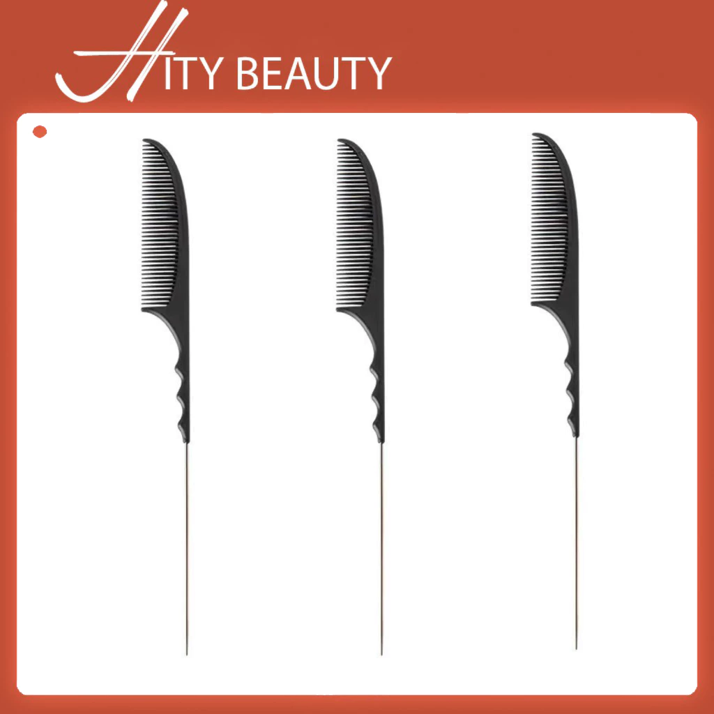 Lược cá mập cán inox chải tạo kiểu dành cho makeup làm tóc cá nhân chuyên nghiệp - Hity Beauty