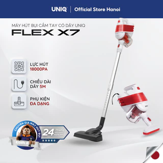 Máy hút bụi cầm tay có dây UNIQ Flex X7 đa năng gia đình mini hút giường đệm nệm sofa xe hơi lực hút mạnh