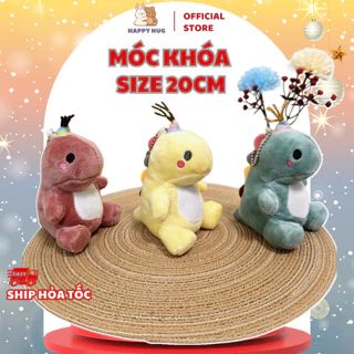 Gấu bông móc khóa KHỦNG LONG 20cm, thú nhồi bông đáng yêu - Happy Hug