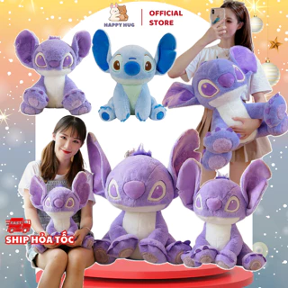 Thú nhồi bông Stitch tím đáng yêu, đồ chơi gấu bông size 25-30-45-60cm cho bé - HAPPY HUG