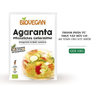 (09/2024) Bột Gelatine thuần chay hữu cơ thực vật Biovegan 18g